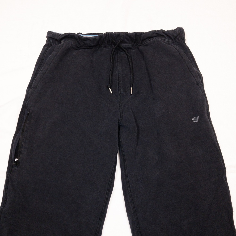Mack Weldon Ace Sweatpants Mens Large Black Tapered Stretch Drawstring - Picture 3 of 11